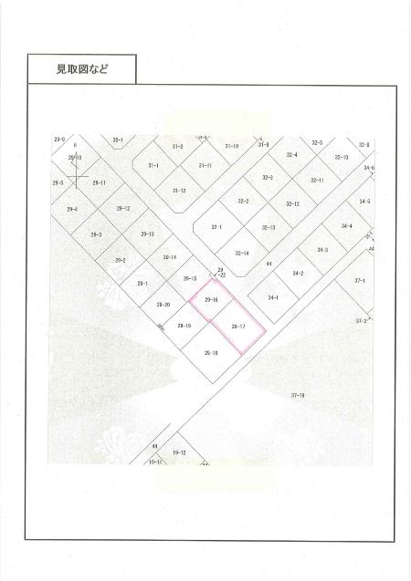 見取図（みそら一丁目29番16、17） の画像